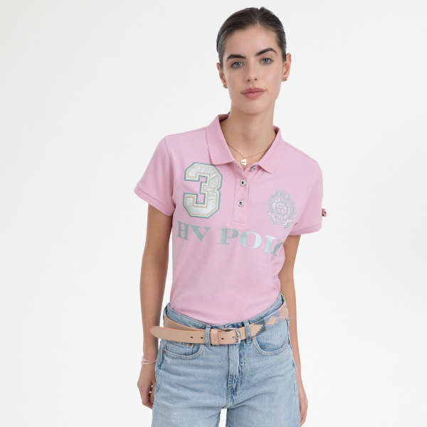 Polo shirt Favouritas EQ, Gr. L Pretty Pink